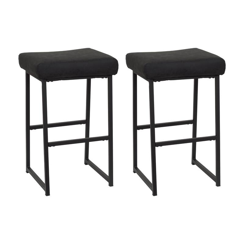 Milo Backless Counter Height Bar Stool - Black