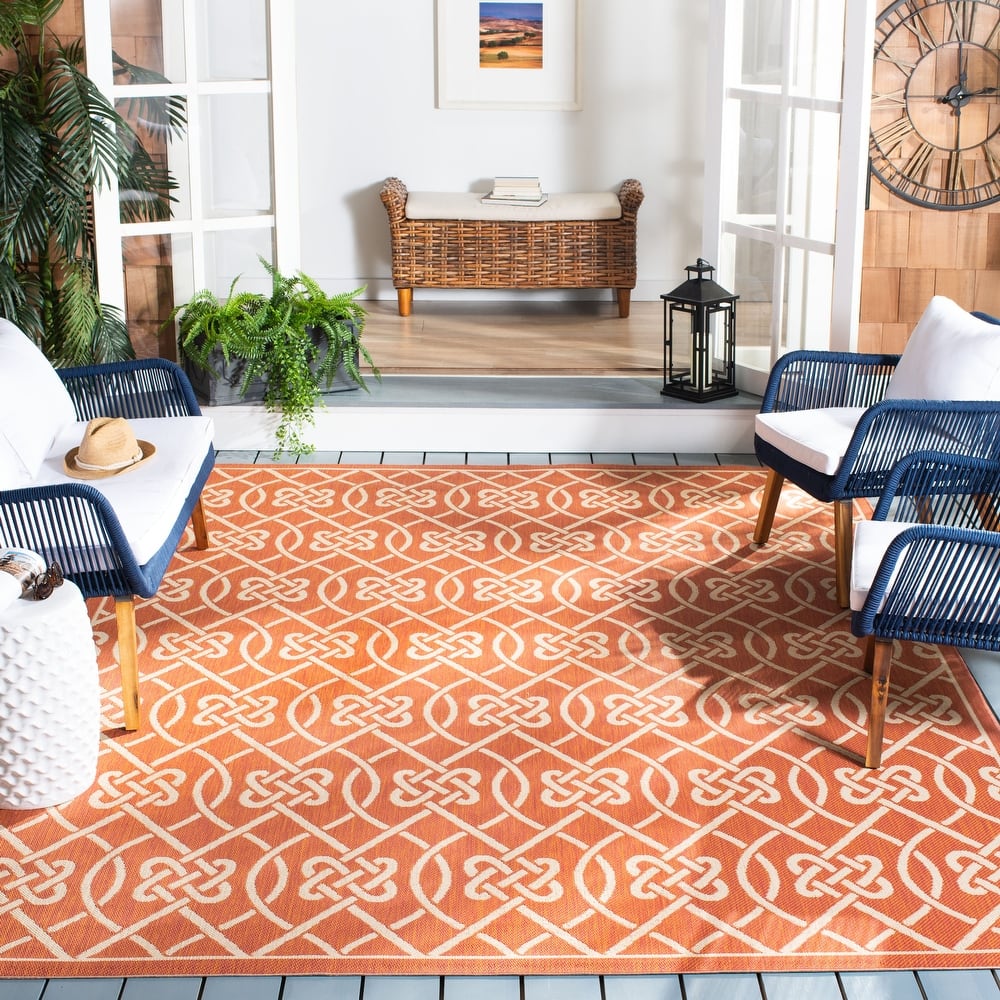 SAFAVIEH Courtyard Dursine Indoor/ Outdoor Waterproof Patio Backyard Rug