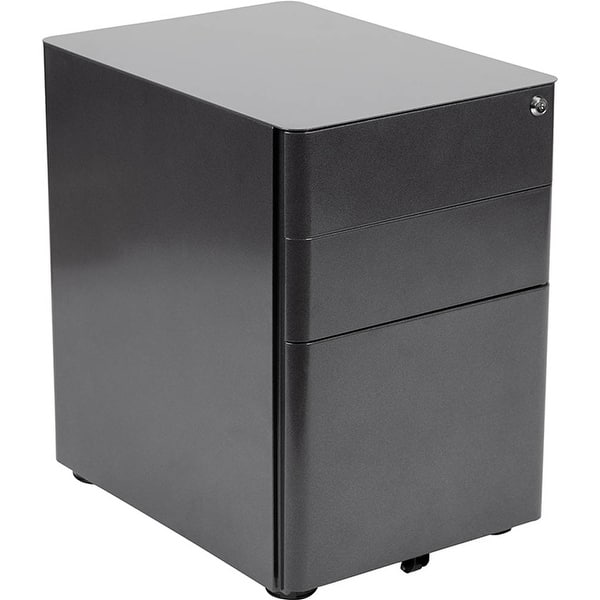 Shop Flash Furniture 3 Drawer Mobile Locking Filing Cabinet With