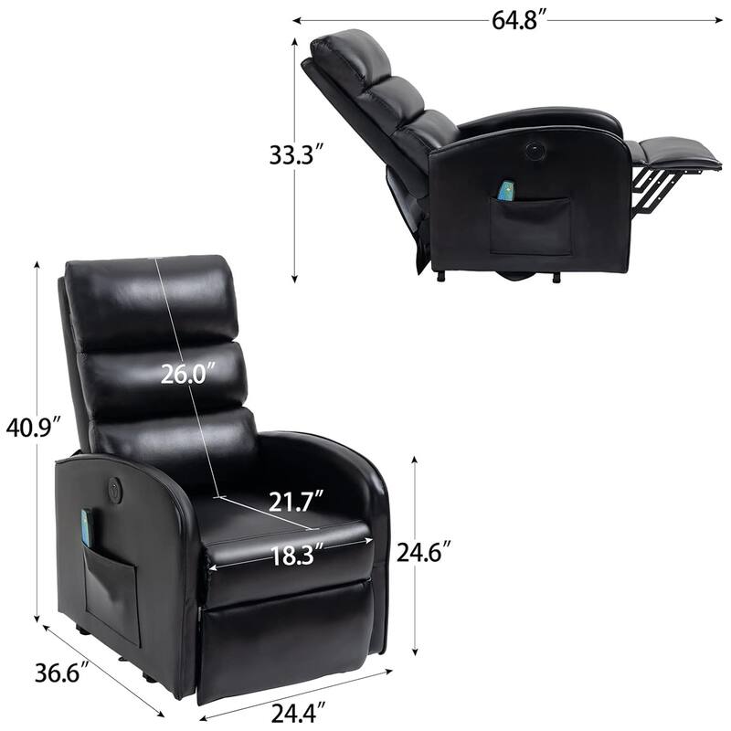 AVAWING Modern Power Lift Massage Chair Electric Recliner