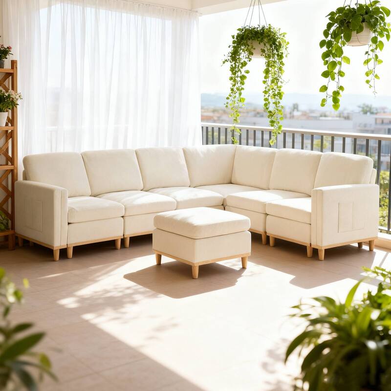 Modern Sofa Chair,Sectional Sofa with Soft Padding-Ideal for Living Room,Office & Dining Room