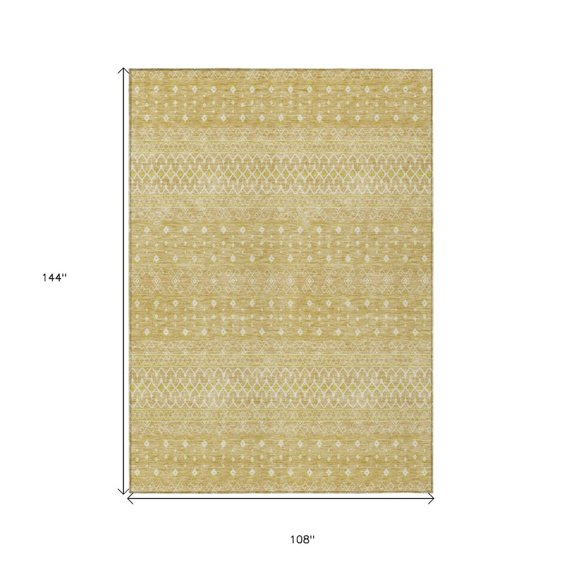 HomeRoots Tribal Transitional Rectangle Outdoor Rug