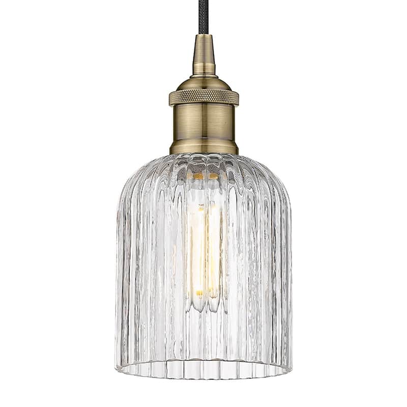 Innovations Lighting 616-1P 9 5 Bridal Veil Pendant Bridal Veil 5" - Antique Brass
