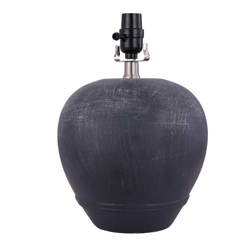 2 Pack Global Ceramic Accent Table Lamp with Linen Shade