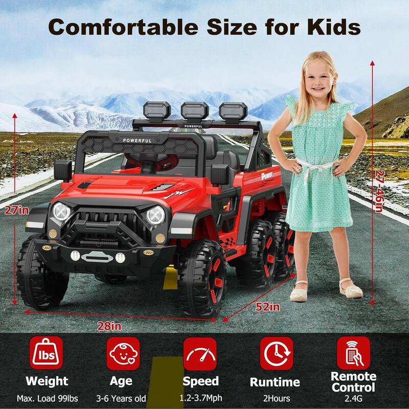 24V Battery Powered Electric Car Vehicle Toy for Kids Best Gift