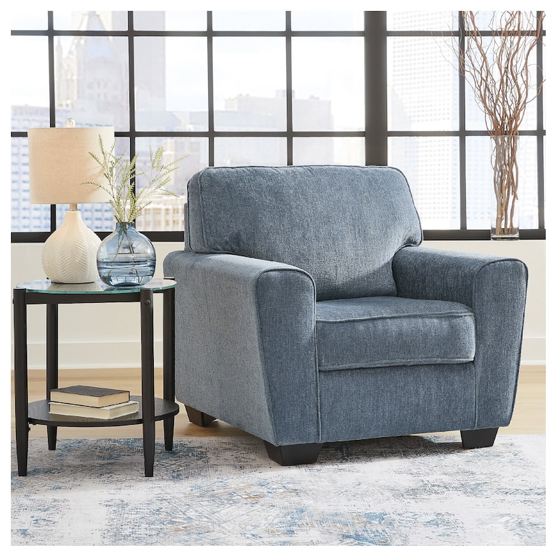 Signature Design by Ashley Cashton Chair - 39"W x 38"D x 39"H - Blue