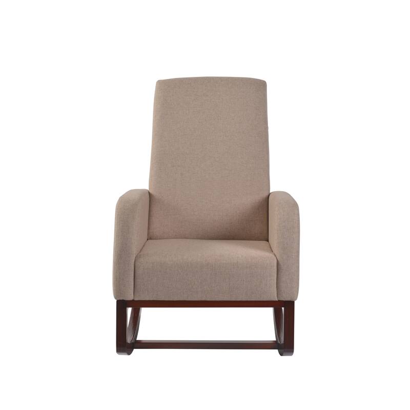 Artiva Modern Elegant Rocking Chair, Beige