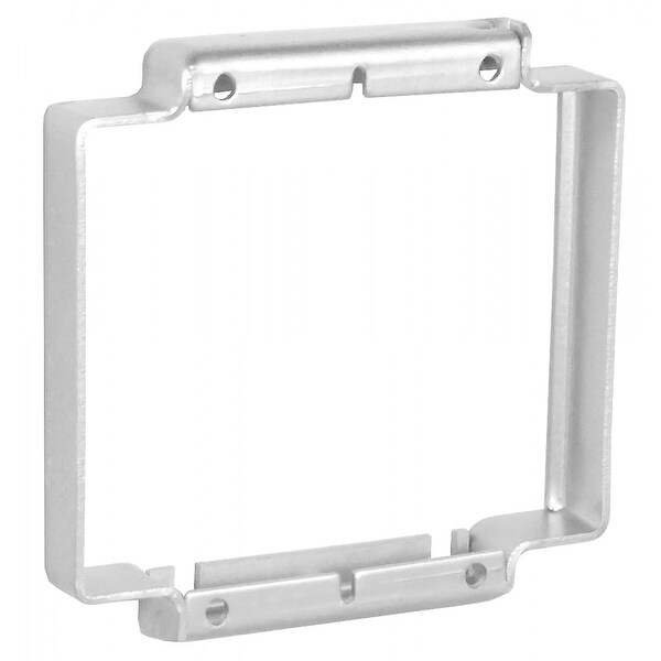 2 Pcs, 2 Gang Multi-Gang Device Extender, 1/2 in. Raised, .0625 Galvanized Steel
