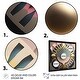 preview thumbnail 8 of 6, Designart "Golden Sphere Geometrics" Modern Abstract Framed Art Print