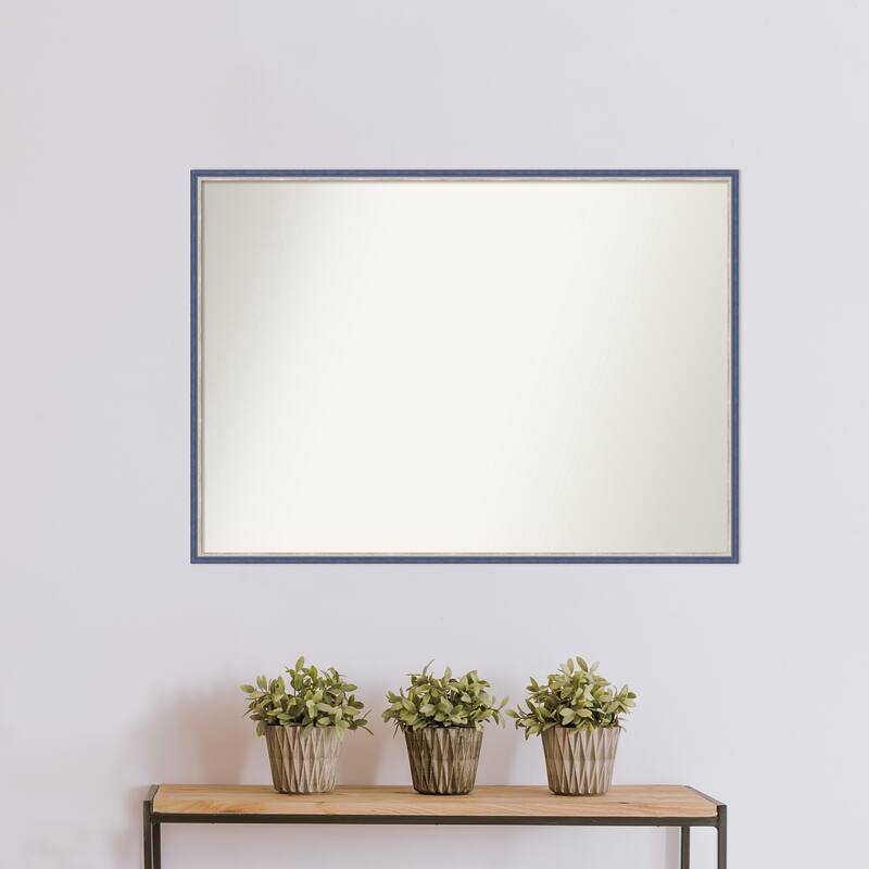 Theo Narrow Non-Beveled Wood Framed Wall Mirror