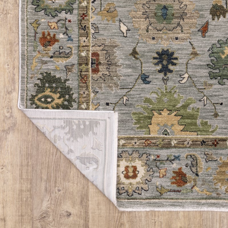 Esme Vintage Oriental Ivory/ Multi Area Rug