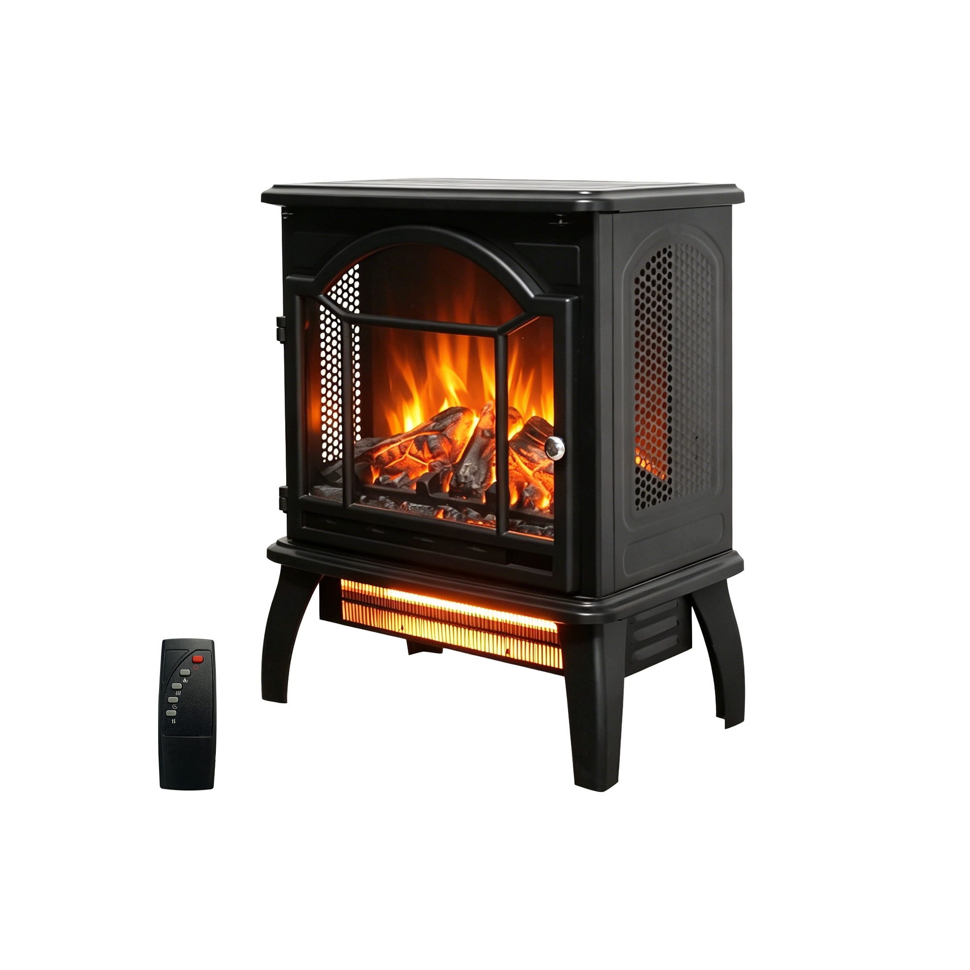 3D Flame Electric Infrared Quartz Fireplace Stove