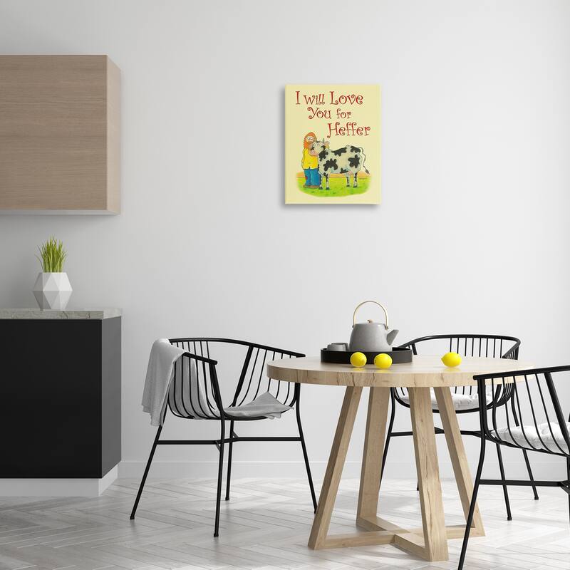 Stupell Love You For Heffer Canvas Wall Art Design By Roger Straub