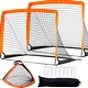 preview thumbnail 1 of 12, Portable Soccer Goal All-Weather Indoor Outdoor Soccer Goals with Carry Bag 4x3 ft