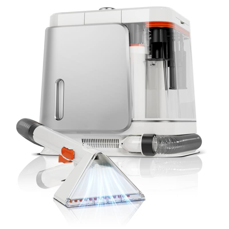 Portable Carpet Cleaner Machine for Pets, Upholstery & Car Interior, Powerful Spot Cleaner with Dual Water Tanks