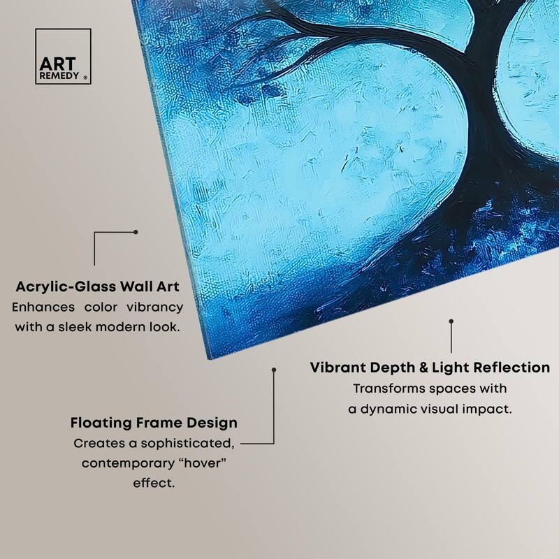 Tree of Opposites III Acrylic by Art Remedy, Ready to Hang