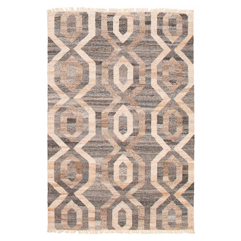 Ankara FW Grey Kilim 5'2" x 7'10" - 5'2 x 7'10 - Dark Grey - 5'2 x 7'10