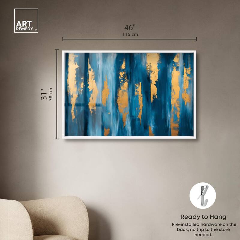 Dark Texture Golden Touch II Shadowbox by Art Remedy