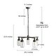 preview thumbnail 7 of 5, The Gray Barn Heavenly Winds 5-light Height Adjustable Glass Jar Chandeliers Kitchen Island - W25"xH23.5"