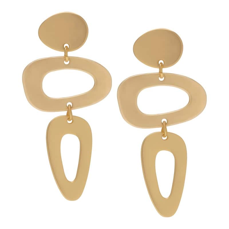 Victoria Townsend Silver Plated Dangling Rhombous Earrings