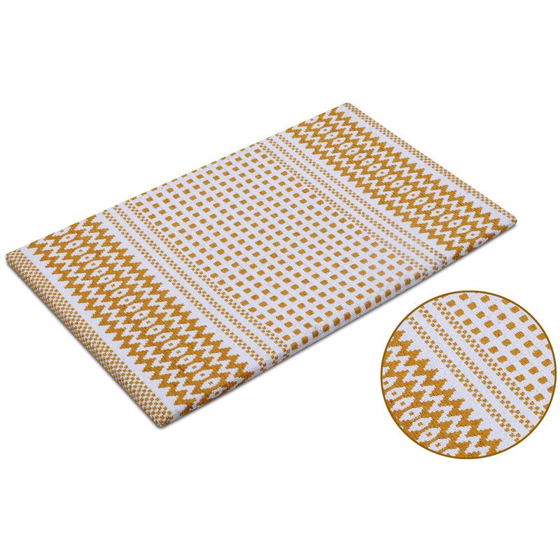 Woven Cotton Anti Fatigue Cushioned Kitchen | Doormat | Bathroom 18" x 30" Mats With Foam Backing Anti Slip - 18''x30''