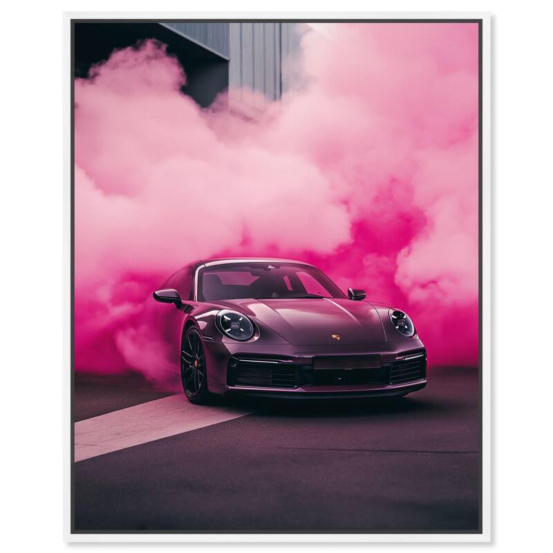 Turbocharged Pink Canvas by Art Remedy