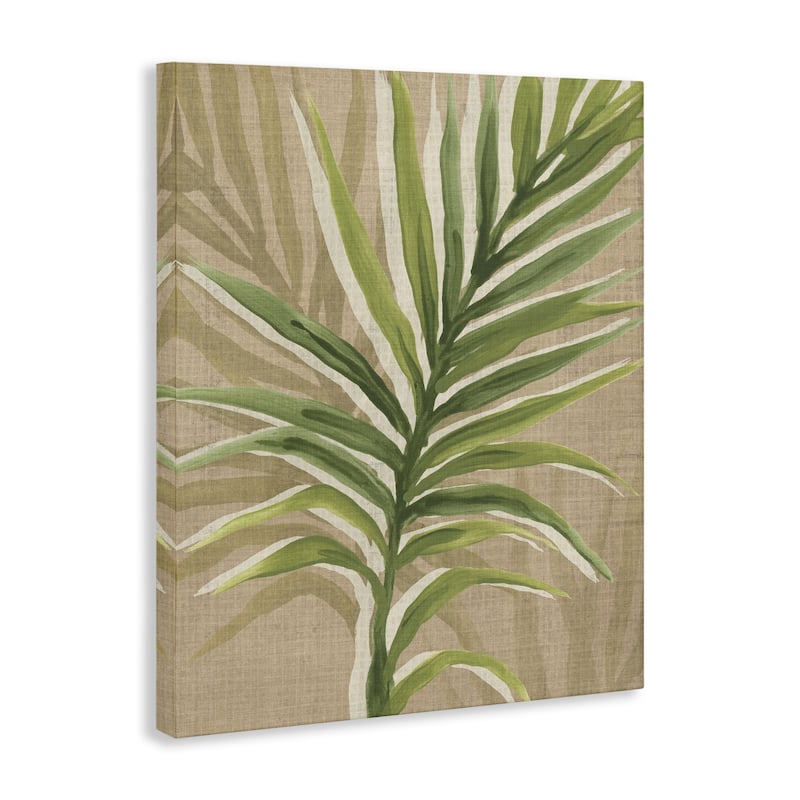 Stupell Rustic Palm Plant Canvas Wall Art Design By June Erica Vess