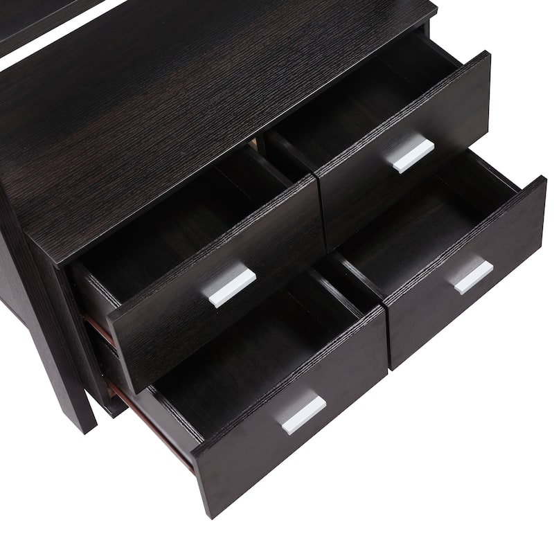Colella 3-piece Storage Ladder Bookshelf Set Cappuccino - 33.50" x 16.50" x 72.00"