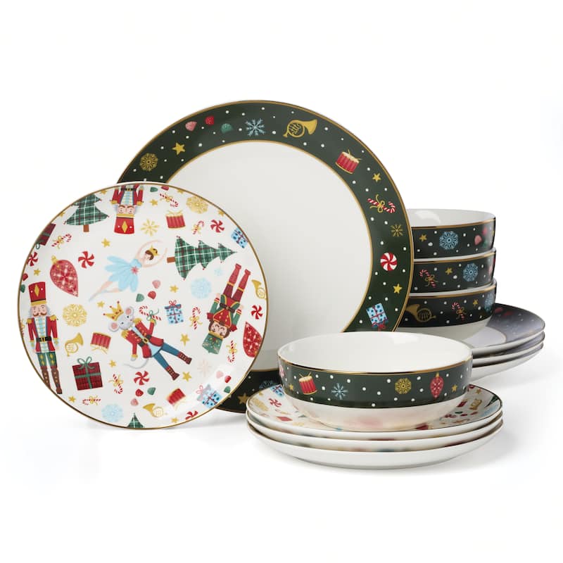 Lenox Nutcracker Ballet 12-Piece Dinnerware Set