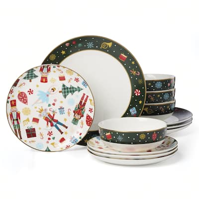 Lenox Nutcracker Ballet 12-Piece Dinnerware Set
