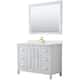 Option White / Giotto Quartz Top / Brushed Gold Hardware