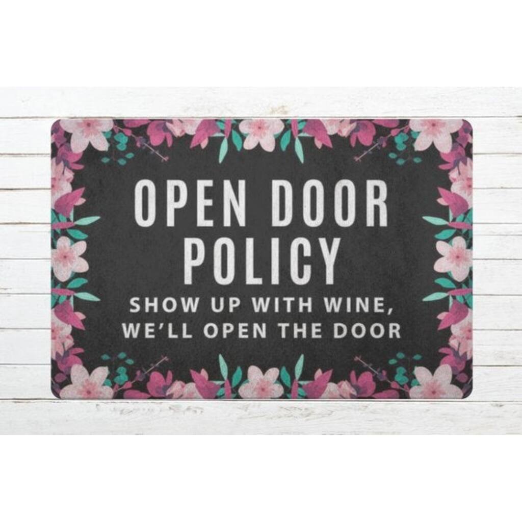 Daily Boutik Floral Doormat Tropical Door mat Welcome Mat - 18 x 26"