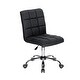preview thumbnail 14 of 25, Porthos Home Alice Tufted Fabric Office Chair with Metal Base Black