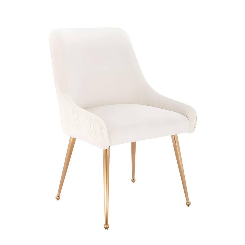Heye III Velvet Modern Dining Chair (Set of 4) - Beige