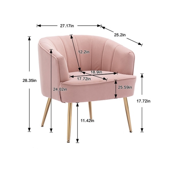 Single velvet chair sales