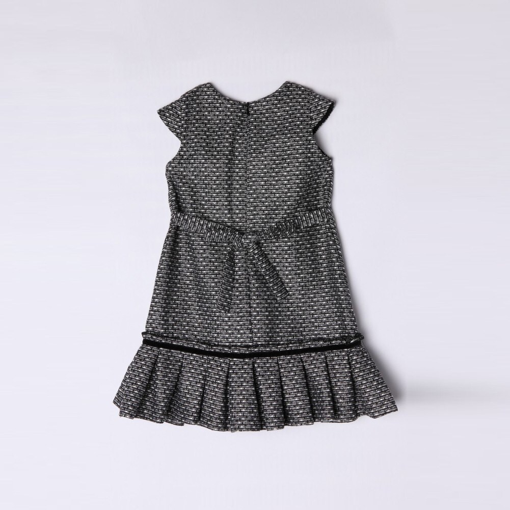 big girls black and white dress