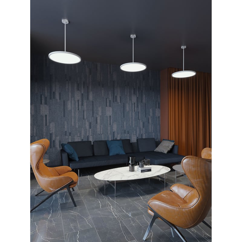 AFX Edge Round Pendant - 25W 2500 LM 120V - Black