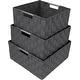 preview thumbnail 5 of 11, Storage Box Woven Basket Bin Container Tote Cube Organizer Shelf Organizer with Built-in Carry Handles
