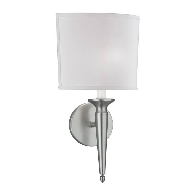 Georgetown 14.5'' High 1-Light Sconce - Brushed Nickel - 14.5 inch Tall - Brushed Nickel - 14.5 inch Tall