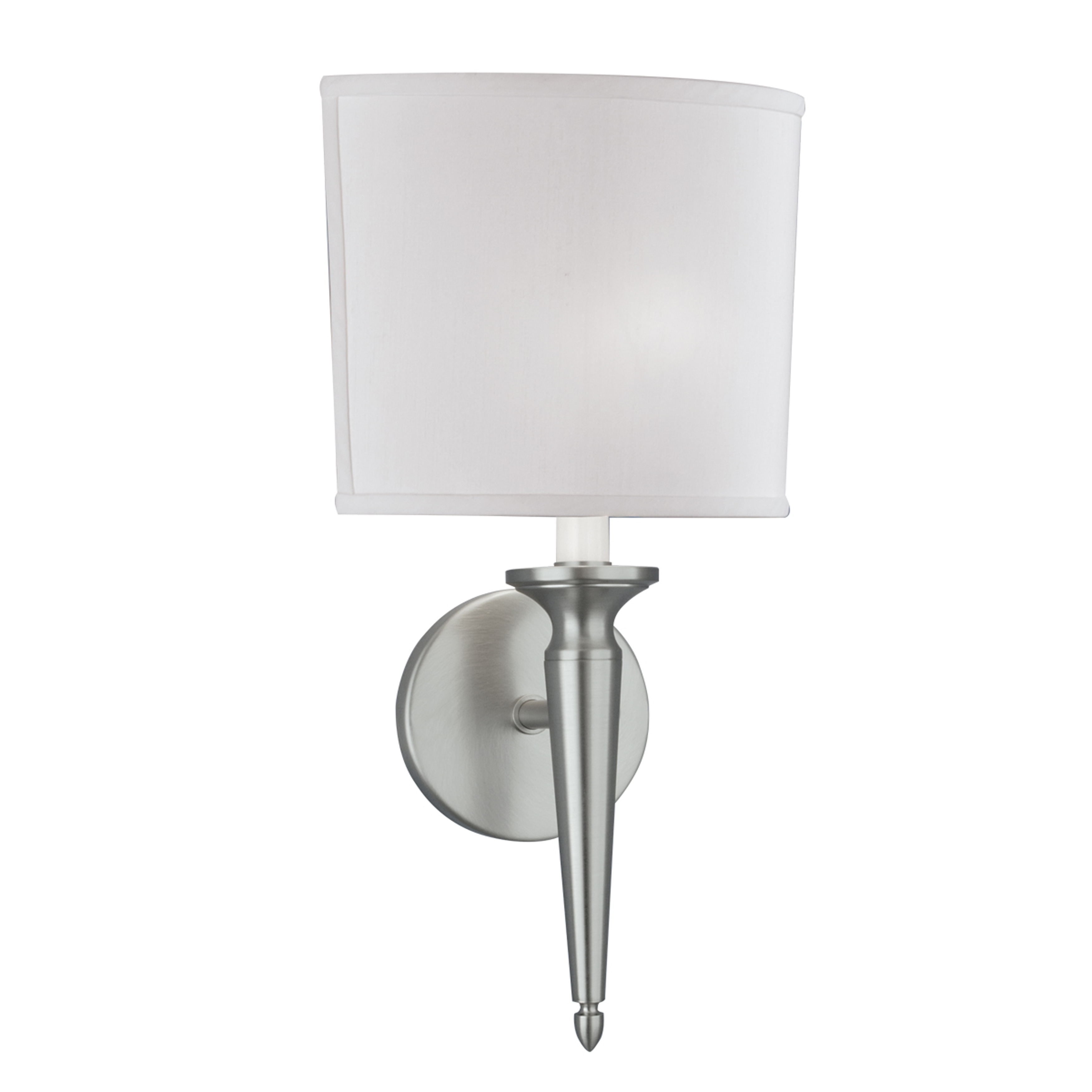 Georgetown 14.5'' High 1-Light Sconce - Brushed Nickel - 14.5 inch Tall