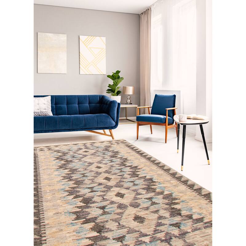 Ankara Grey Kilim 5'0" x 8'2" - 5'0 x 8'2