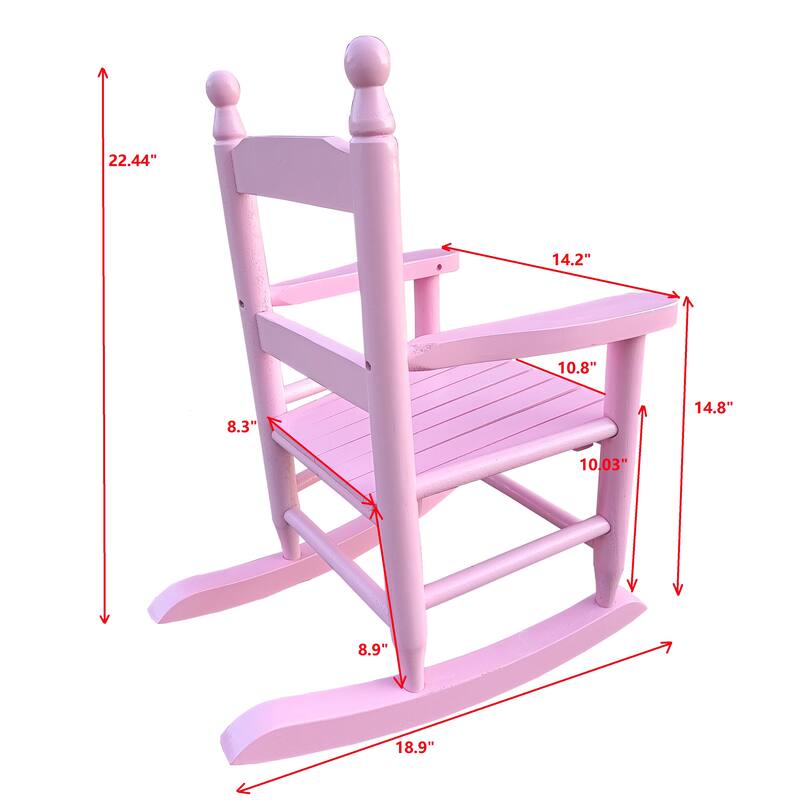 Children's Rocking Red Chair- Indoor Or Outdoor -Suitable for Kids-Durable