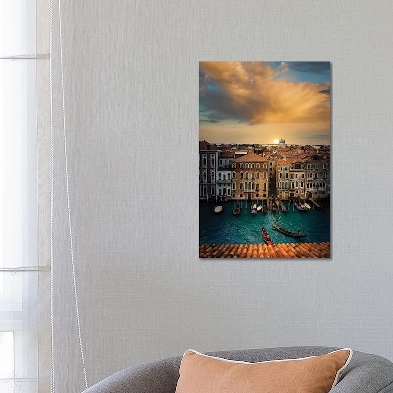 iCanvas "Sunset In Venice" by Enzo Romano Canvas Print - 26x18x1.5