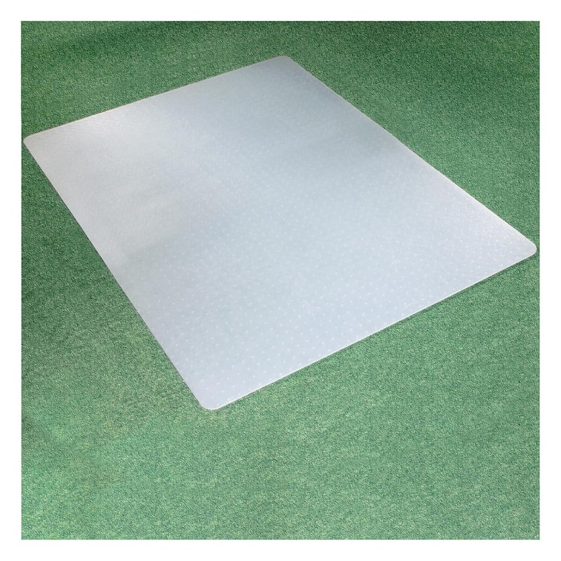 Cleartex® Polypropylene Rectangular Foldable Chair Mat for Carpets - 36" x 48"