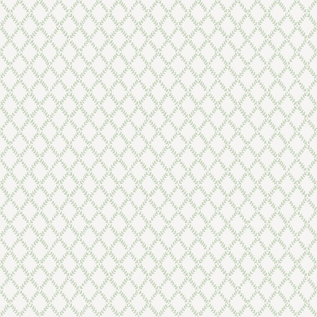 A-Street Prints Trevor Sage Leaf Trellis Wallpaper