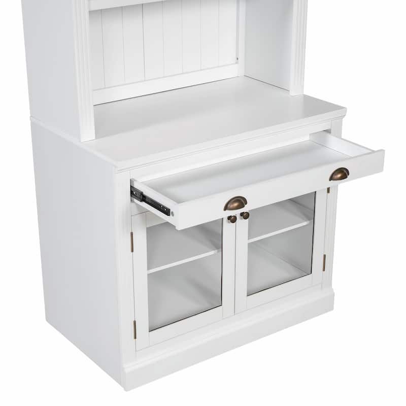 83.4" Tall Bookshelf with LED Lighting
