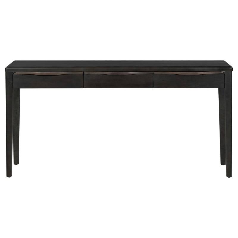 Farmhouse 60" Console Table,Entryway Table with 3 Drawers for Stylish Entryway Organization - Black