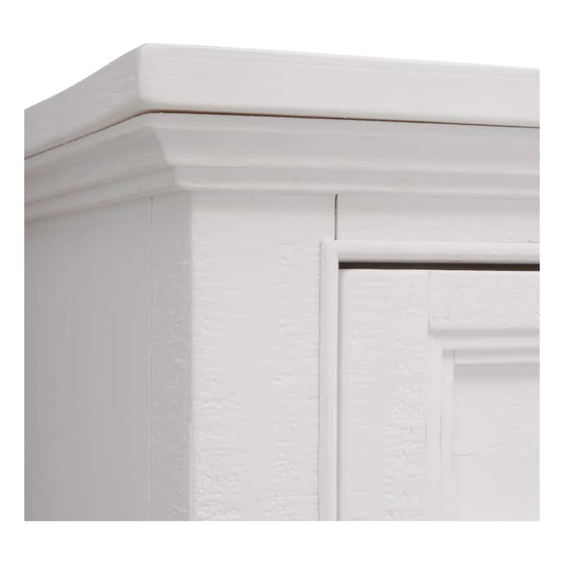 Magnussen Home Heron Cove Chalk White 80" Console - 80"W x 18"D x 32"H