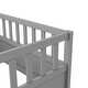 preview thumbnail 43 of 67, Pine Wood Floor Bed, Integral Construction with Super High Security Barrier, Door, Children's Floor Bed Frame