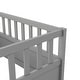 preview thumbnail 17 of 21, Montessori wooden Floor bed with super high security barrier
